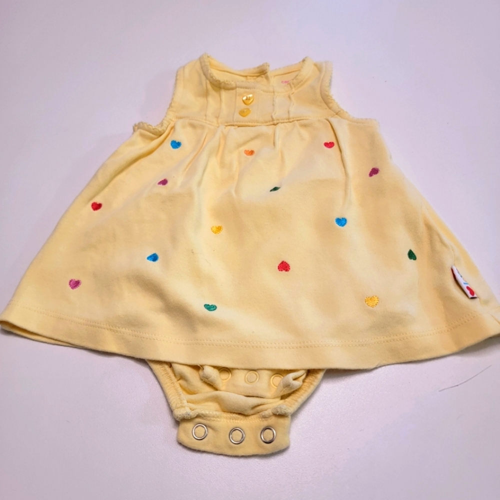 Carter's 6 month Yellow heart dress